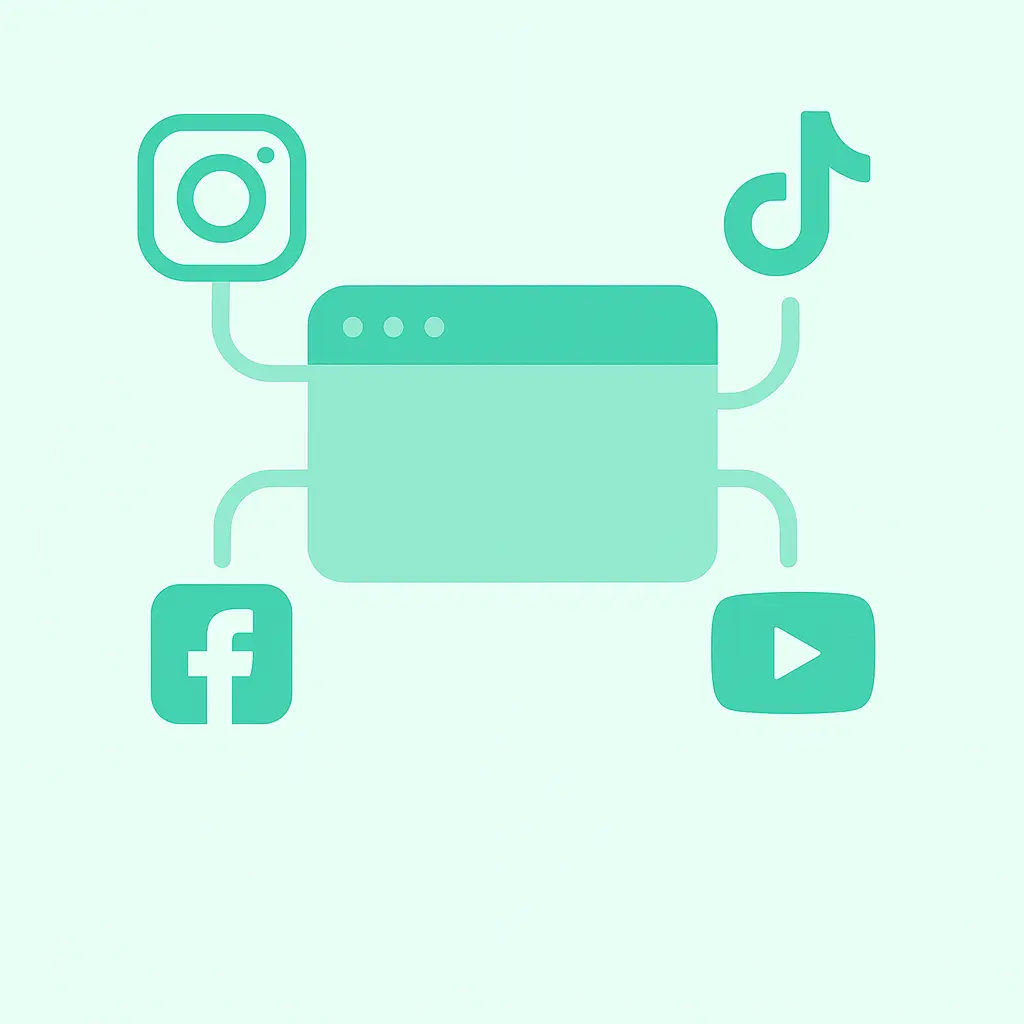 Reel Flames - Integration with Instagram Reels, TikTok, Facebook and YouTube Shorts for automatic publishing
